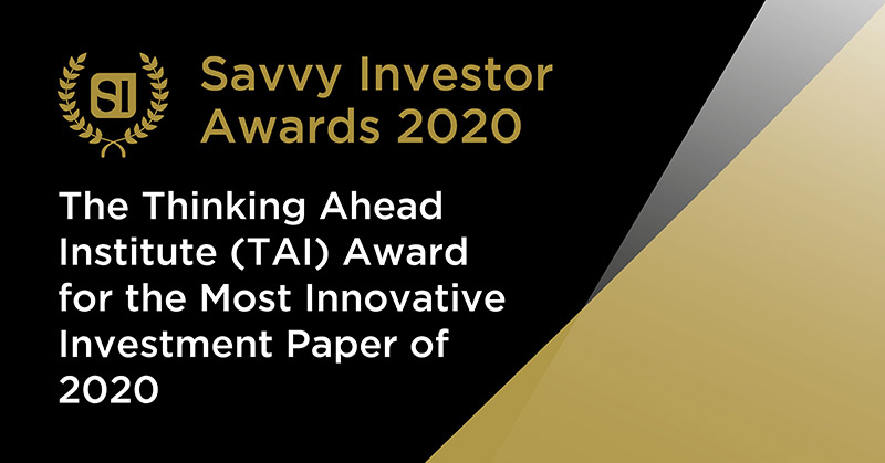 TAI Award for Most Innovative Investment Paper 2020