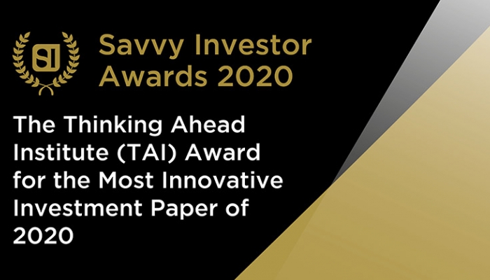 TAI Award for Most Innovative Investment Paper 2020