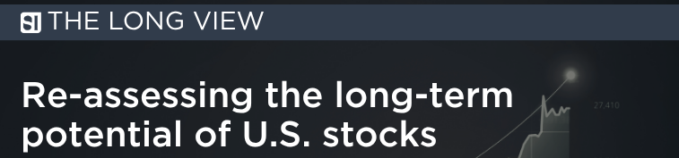 The log view: U.S. equities vs. international stock markets