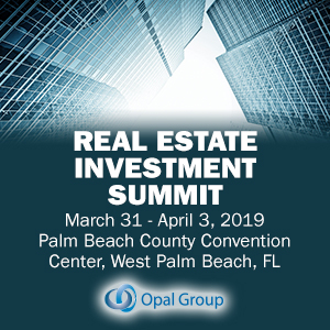 Real Estate Investment Summit 2019 (West Palm Beach, FL) 31 Mar-3 Apr