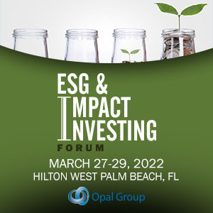ESG & Impact Investing Forum (Palm Beach, FL) 27-29 Mar 2022
