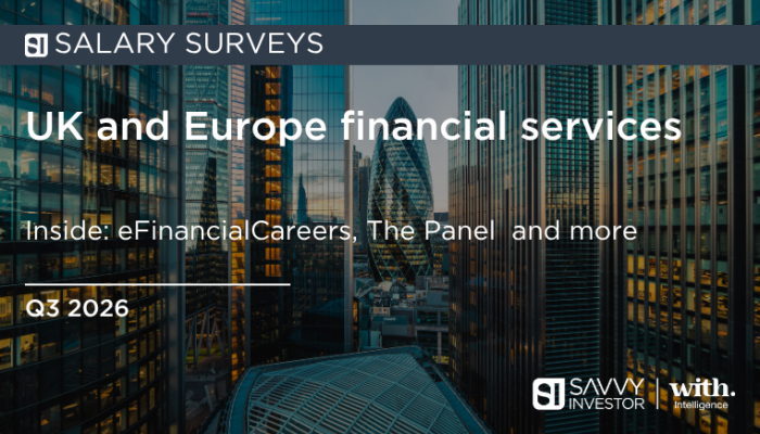 Salaries: Financial services (UK & Europe) – Q3 2026