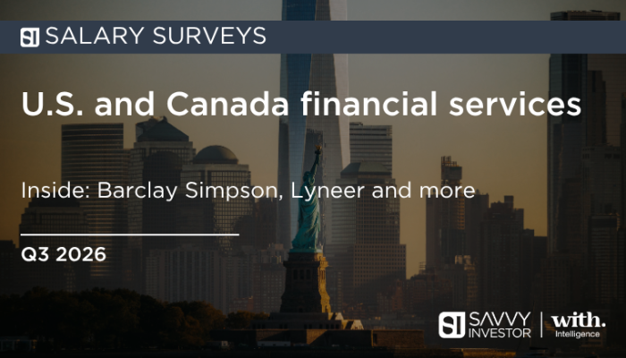 Salaries: Financial services (U.S. & Canada) – Q3 2026