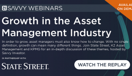 Webinar: Growth in the Asset Management Industry (State Street, 2022) Image