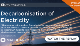 Webinar: Decarbonisation of Electricity (Macquarie, 2022) Image