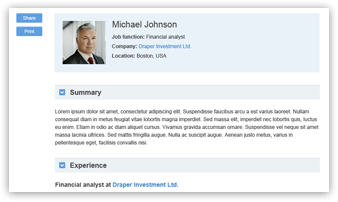 Screenshot of a Savvy Investor user profile - join now to create yours